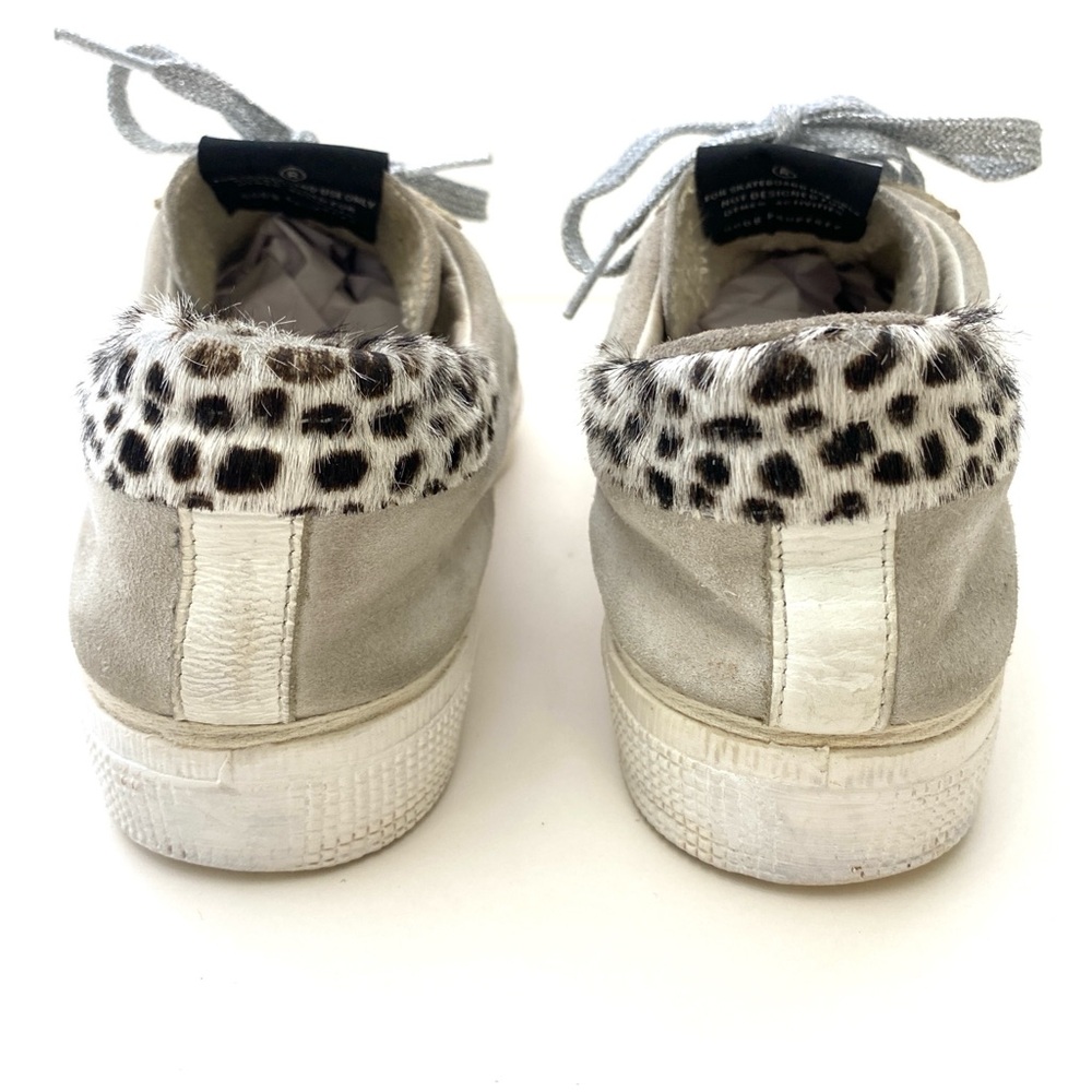 Golden Goose GGDB May Grey Suede Low Top Sneakers Women's - Picture 5 of 14